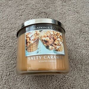 Slatkin & Co Salty Caramel 3 wick candle - NWT - 14.5 oz